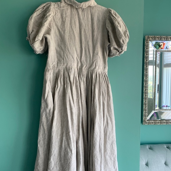 Beth Dress with short sleeves in Natural - Picture 3 of 8